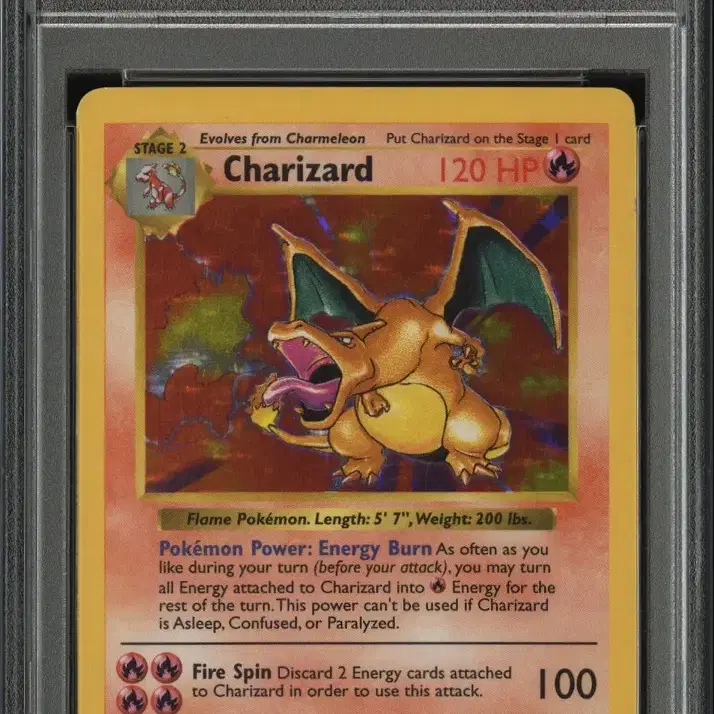 1999 포켓몬카드 쉐도우리스 리자몽 psa 8