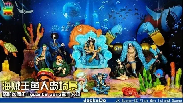 정품) 원피스 20주년 아츠제로 젝스두 디오라마 어인섬 (미사용,풀구성,개봉확인품,무료배송)