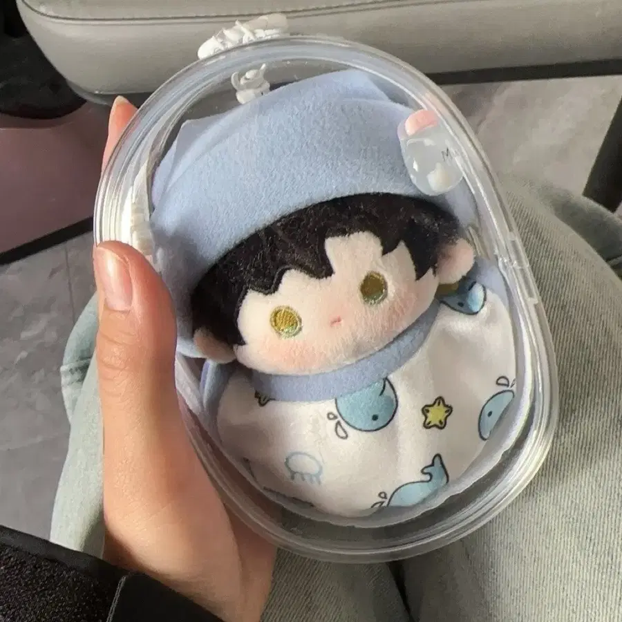 솜인형 보관 투명 파우치