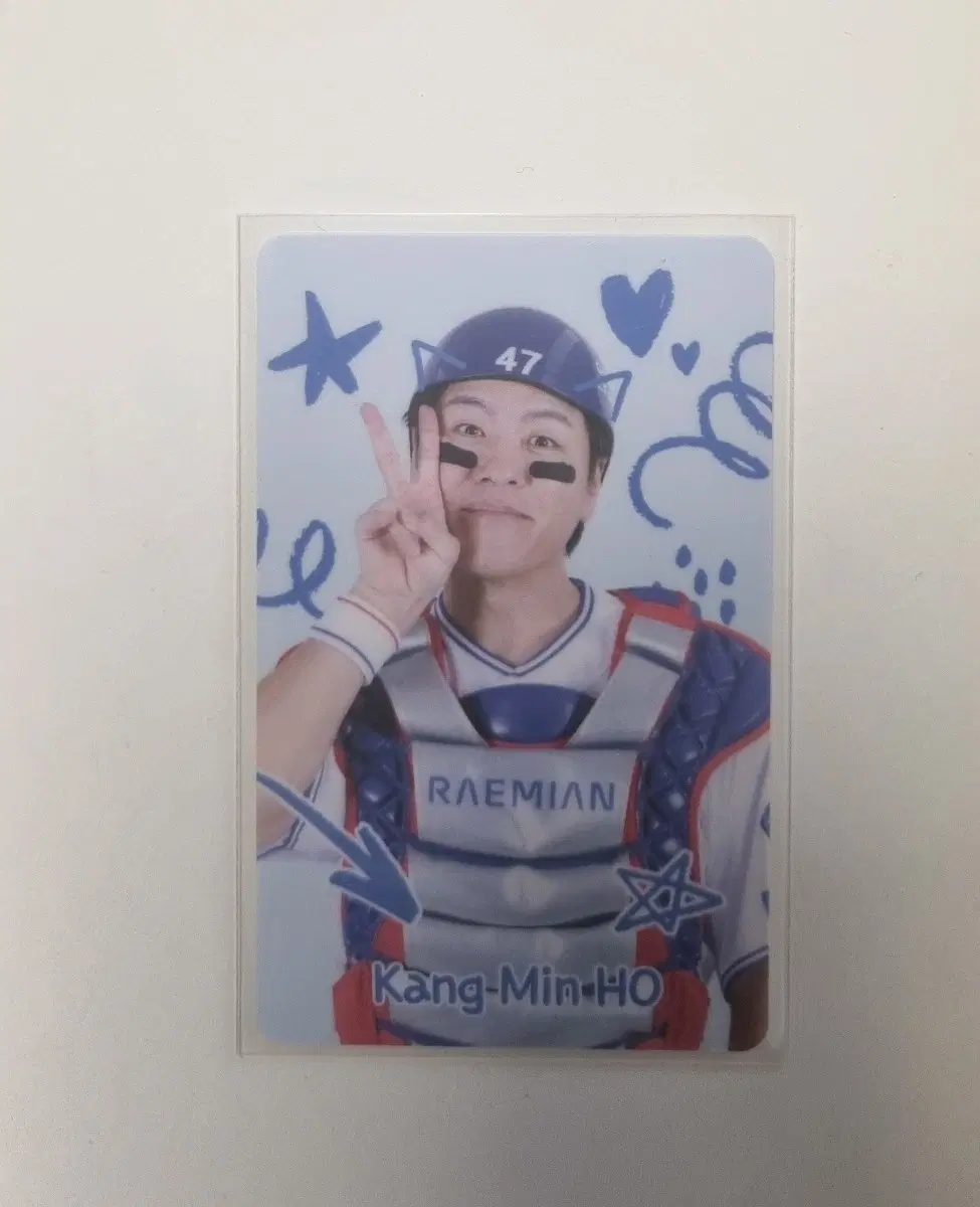 강민호 오프닝 포카 삼성 라이온즈