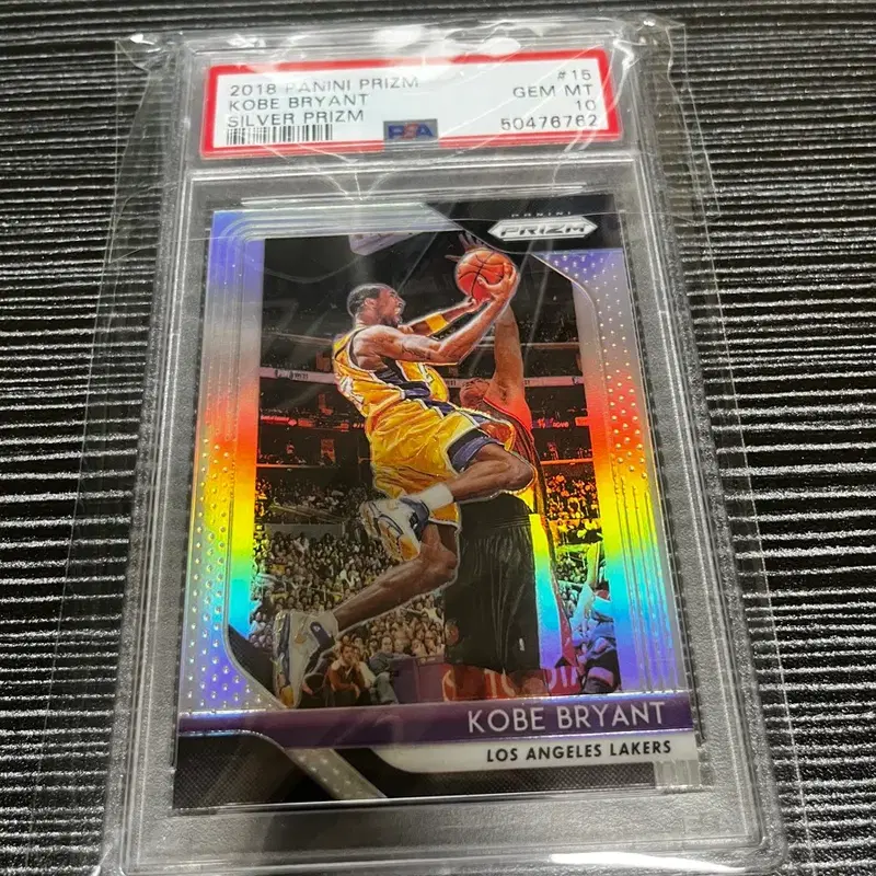 2018-19 파니니 실버 프리즘 코비 브라이언트 농구 카드 psa10