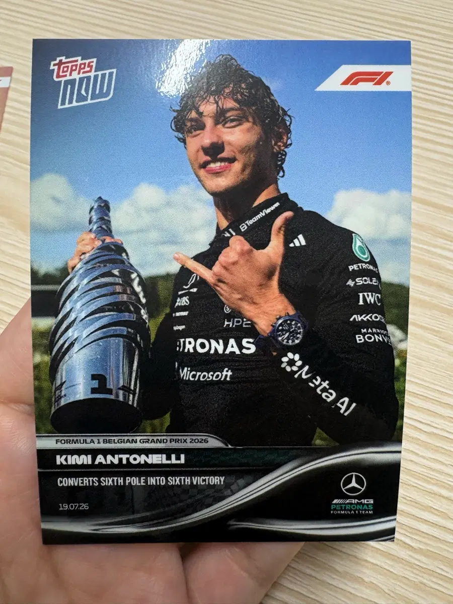 F1 키미 안토넬리 벨기에 그랑프리 우승 탑스나우