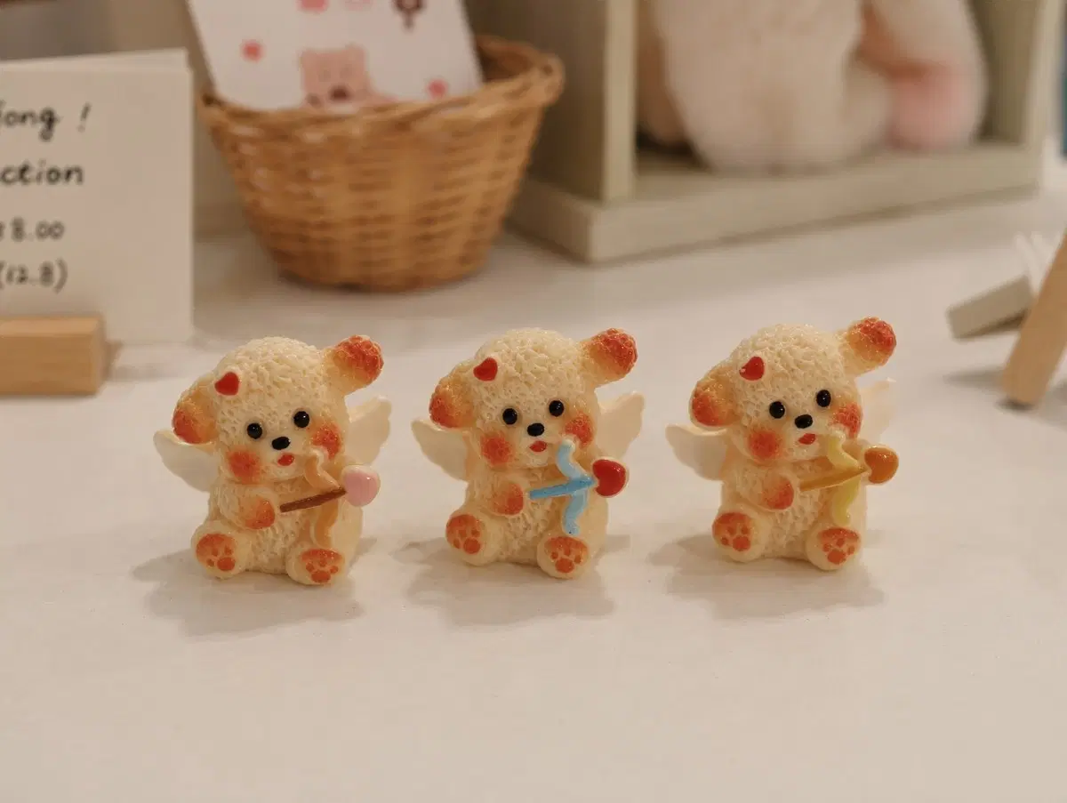 (새상품) 큐피트 댕댕이 피규어 3개 세트