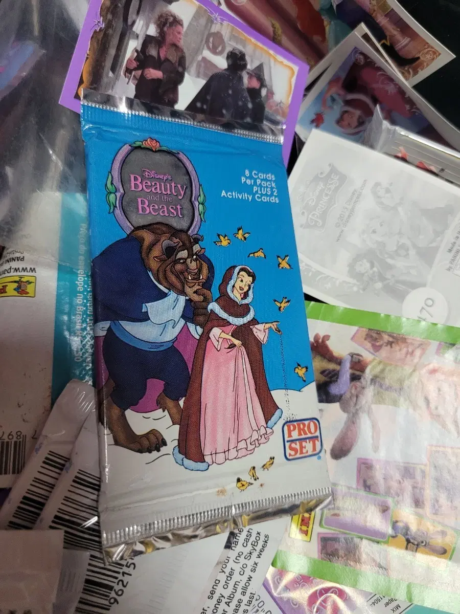 디즈니 미녀와 야수 프로셋 카드팩 랜덤팩 개당가격