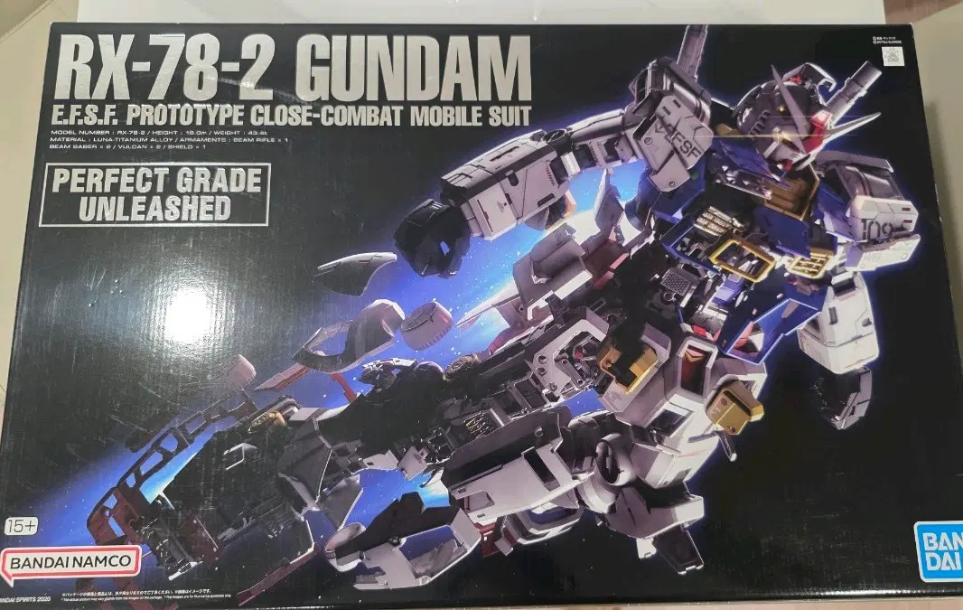퍼펙트 그레이드 PG언리쉬드 RX-78-2 건담 프라모델