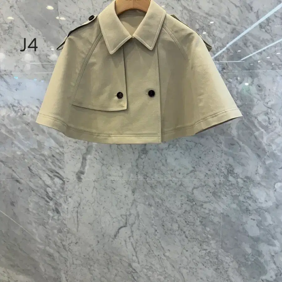 js뉴욕스타일신상(당일발송)견장 트렌치 케이프 망토 레이어드 자켓j4