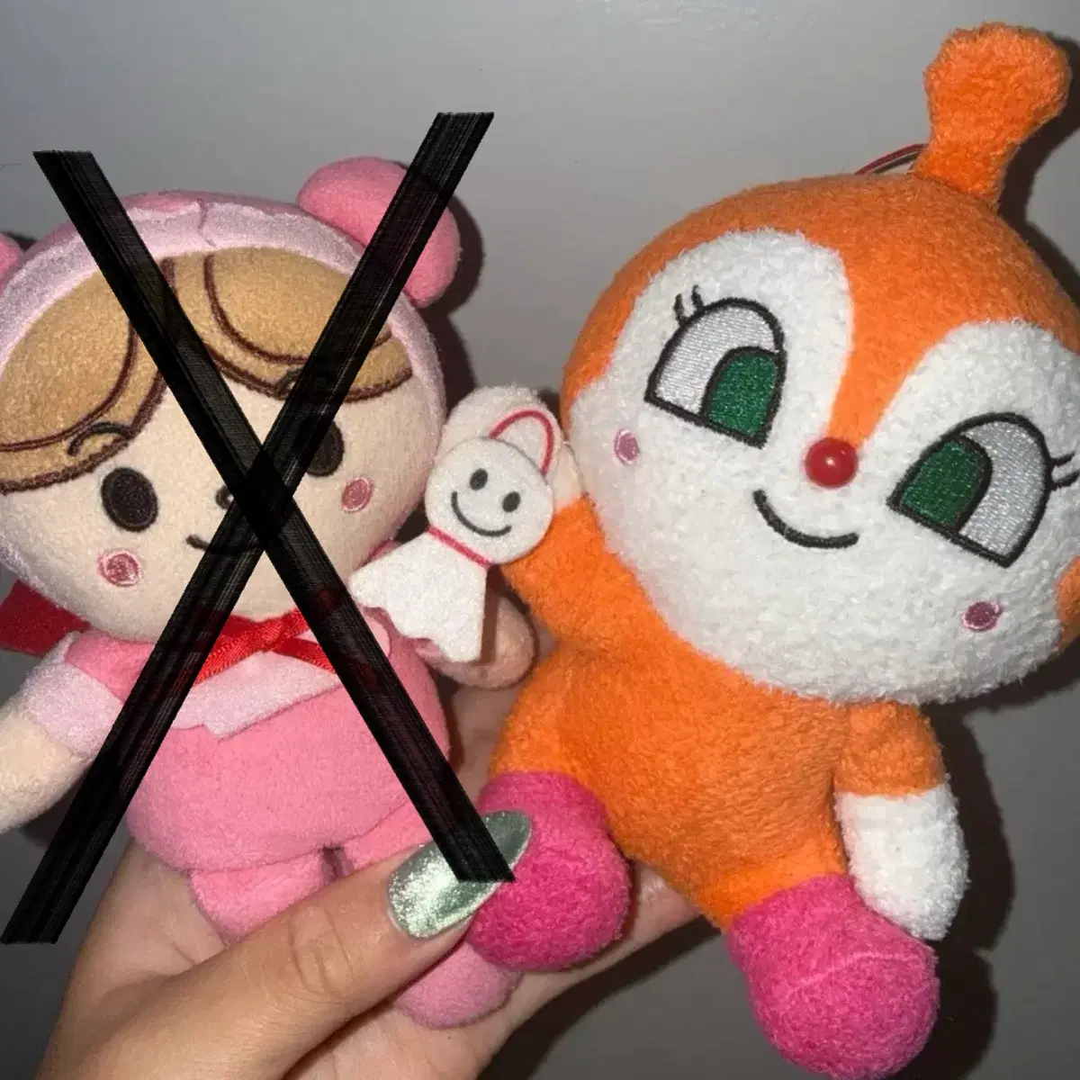 호빵맨 아카짱 짤랑이 고전 인형