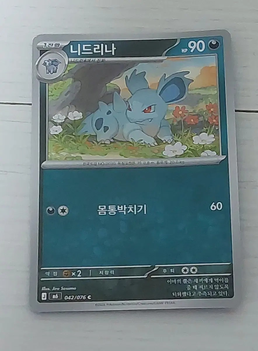포켓몬카드 니드리나 싸게 판매 100원