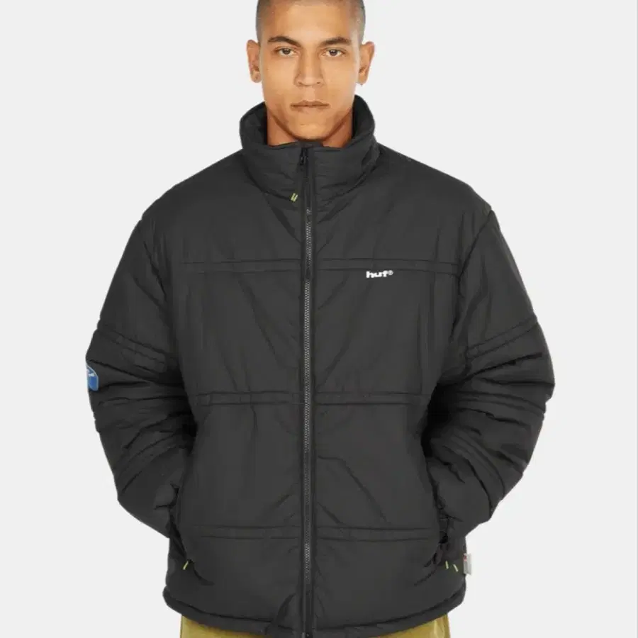 HUF 89 Tyvek Puffer 블랙 패딩 (XL 새제품) 정가 33.8만