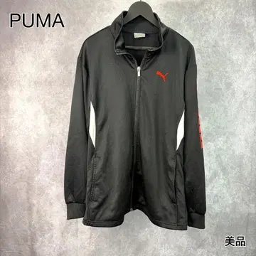PUMA 블랙 레드 트랙 자켓 S 저지 Y2K 새상품급