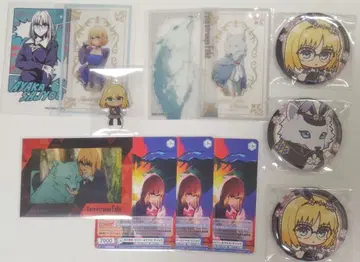 Fate strange Fake 캔뱃지 아야카 은랑 클리어 카드