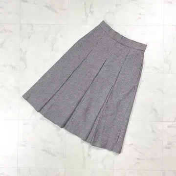 새상품 ANAYI 하운드투스 패턴 박스 플리츠 스커트 사이즈 36*KD60