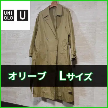 유니클로 U 트렌치코트 439697 L 사이즈 올리브