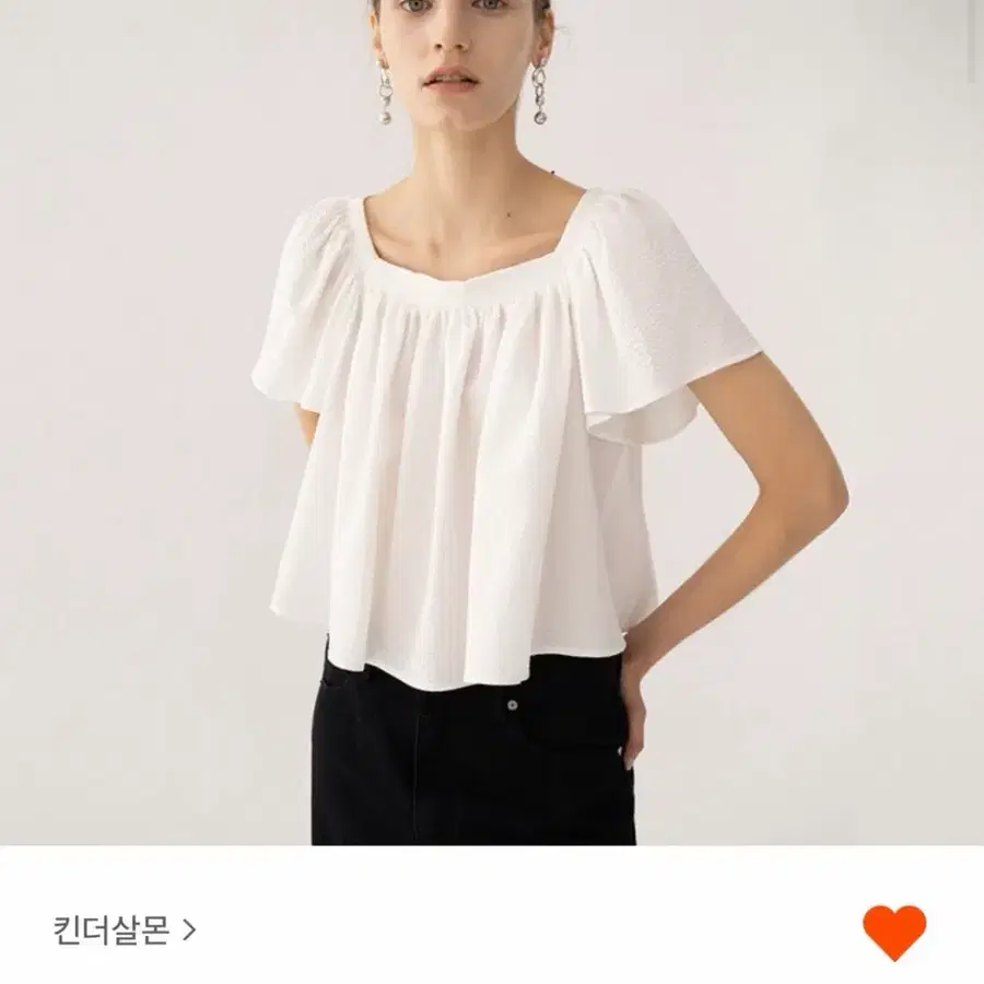 킨더살몬 스모크 블라우스