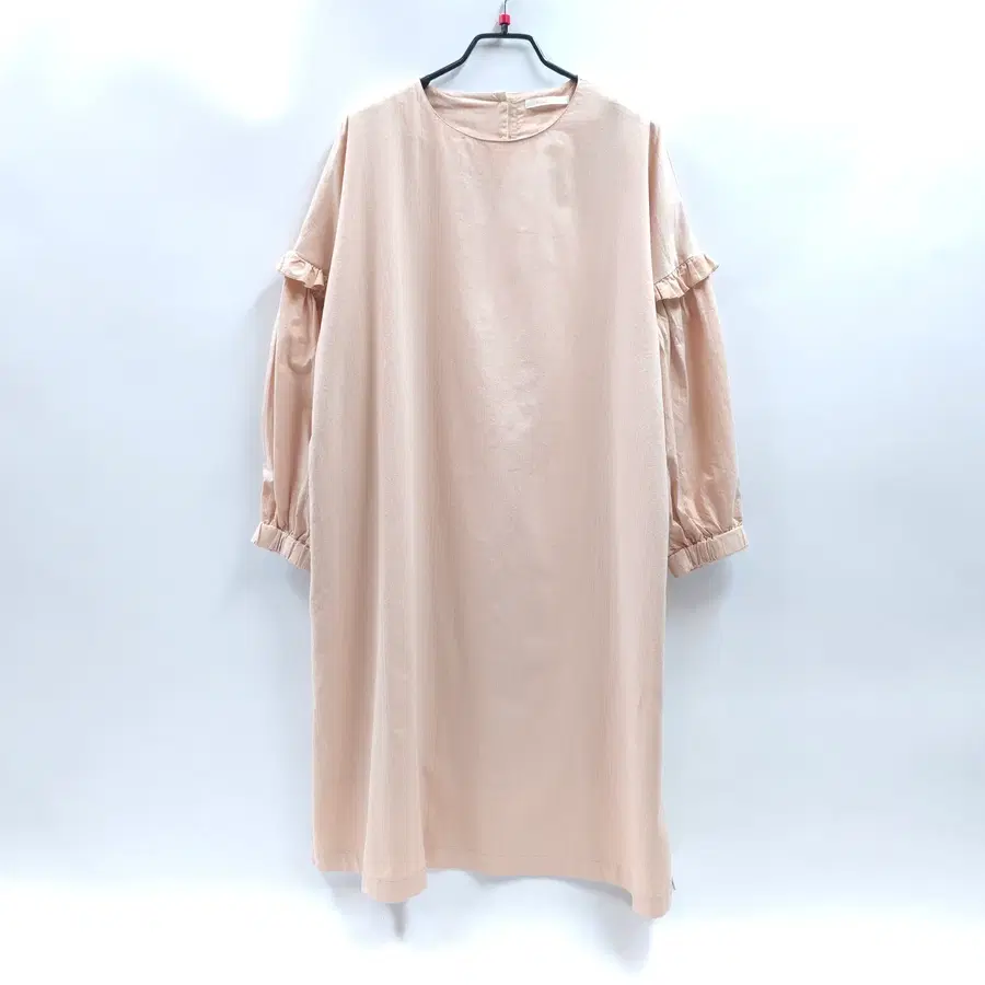 EHKA SOPO 에헤카소포 헤링본 오버핏 프릴 미니원피스 튜닉 C972