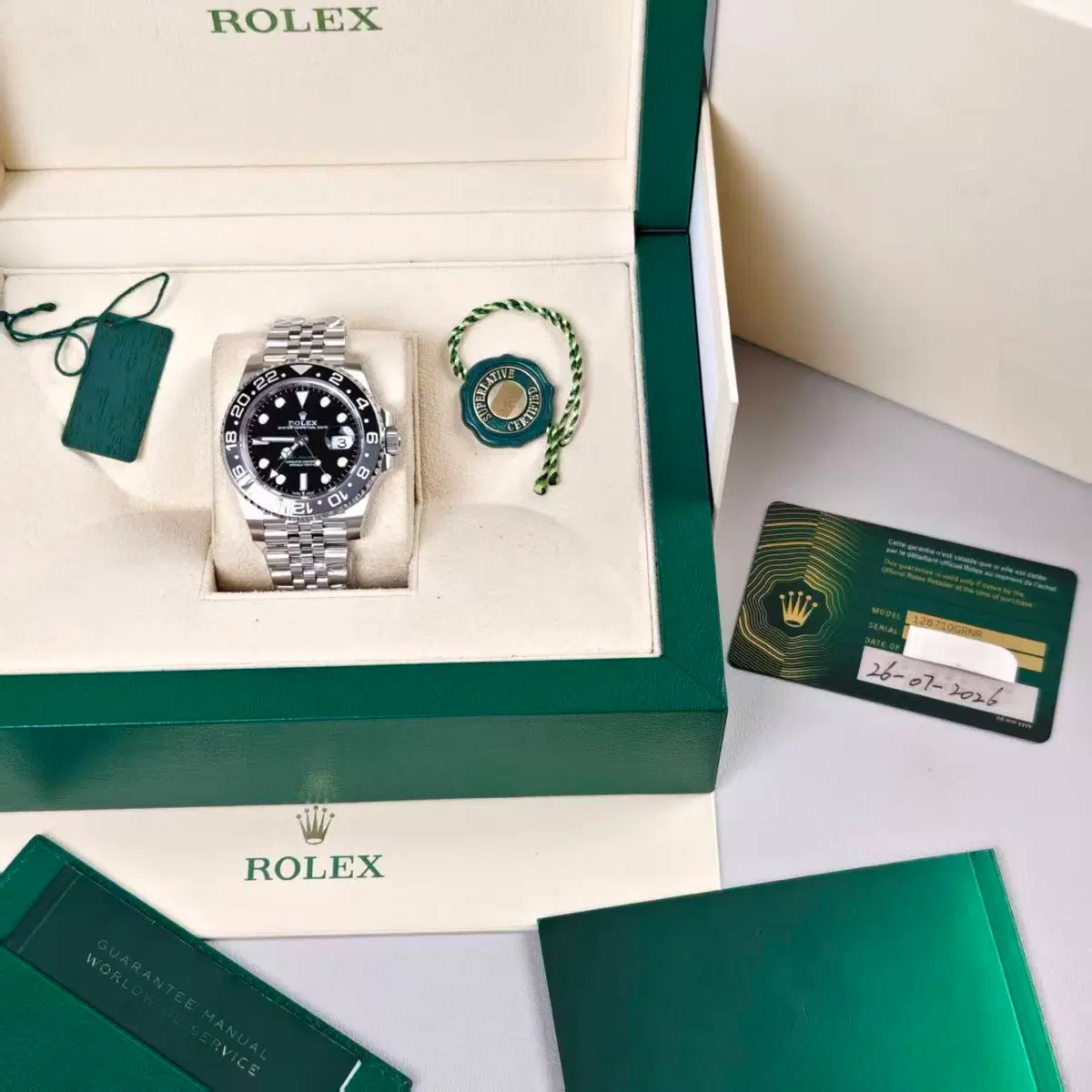 롤렉스 GMT MASTER 2 126710GRNR 미착용