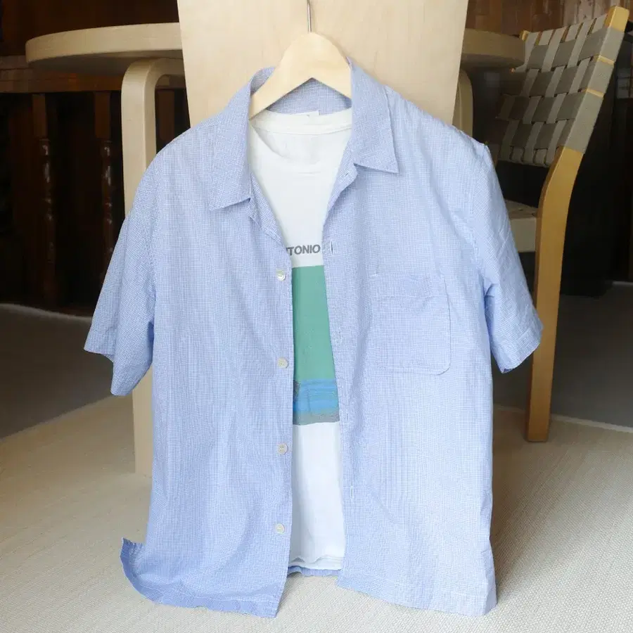[3]씨솔트 Veranda half shirts (sky blue) seasalt