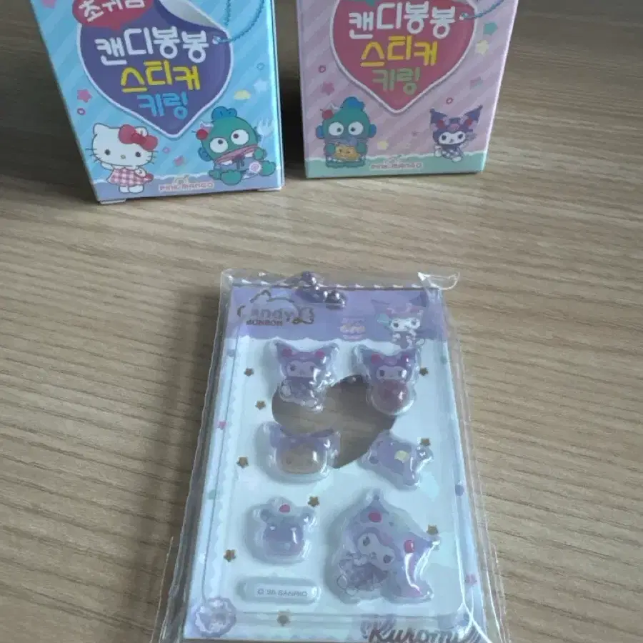 산리오 캔디봉봉 스티커 키링 쿠로미
