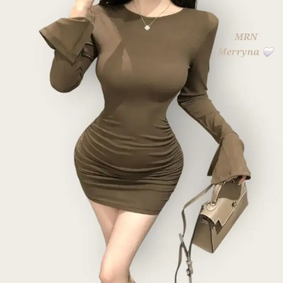 수입의류 셔링 원피스 2color