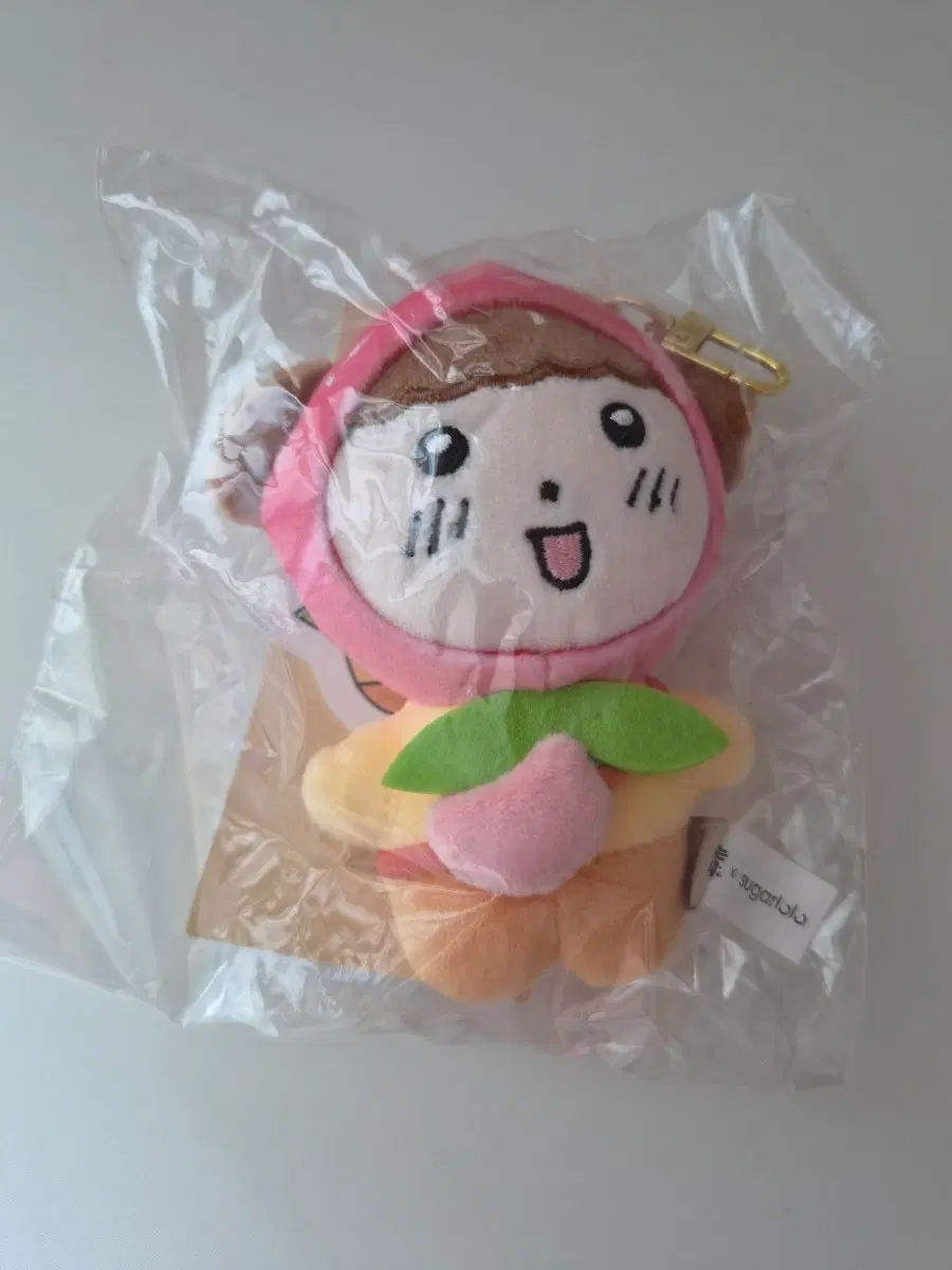 마루는강쥐 슈가로로 복숭아 인형 키링