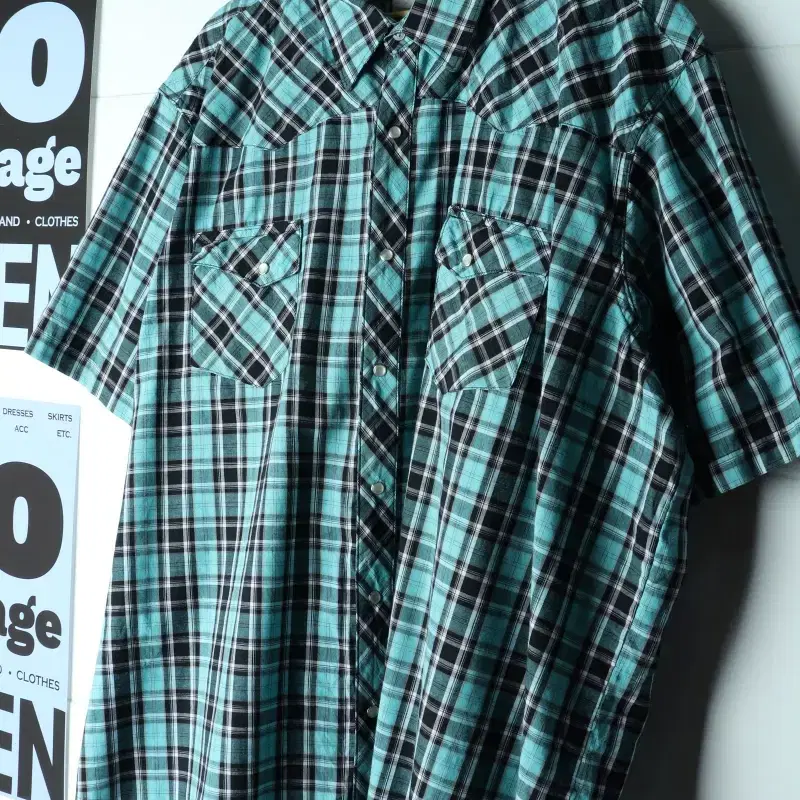(3XL-4XL) 랭글러 반팔셔츠 남방 00S 년대 USA-H37497