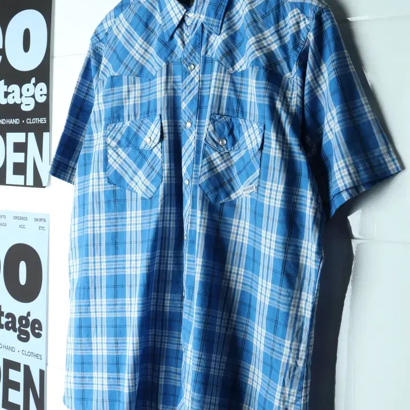 (XL-2XL) 랭글러 반팔셔츠 남방 00S 년대 USA-H37498