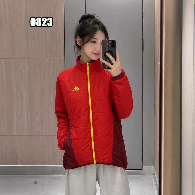 L 아디다스 아웃도어용 경량 패딩 자켓