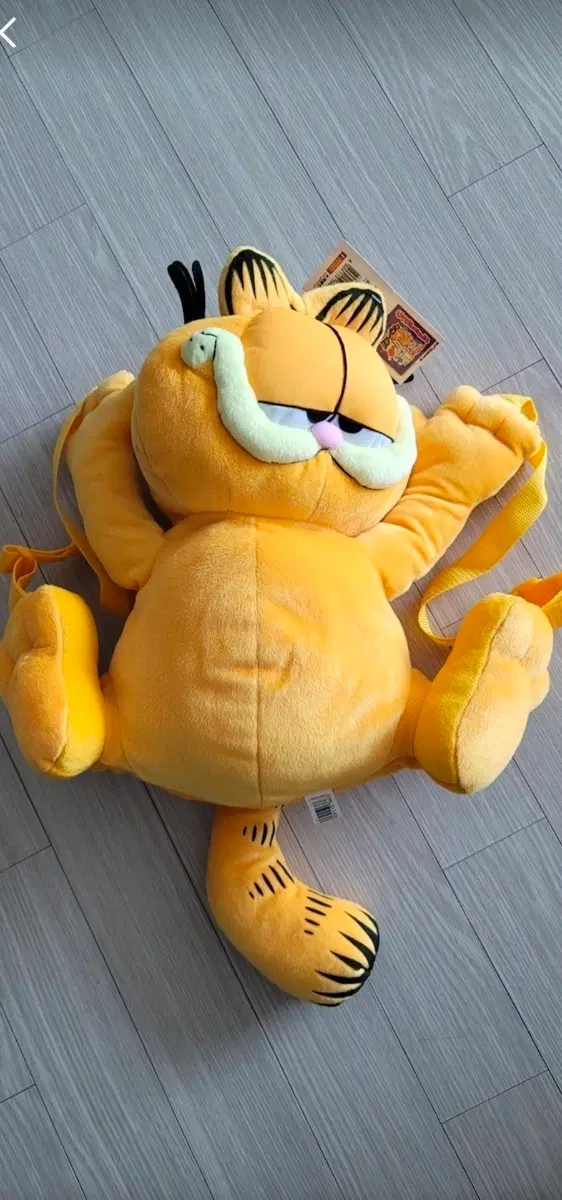 가필드 인형 백팩 캐릭터 고양이