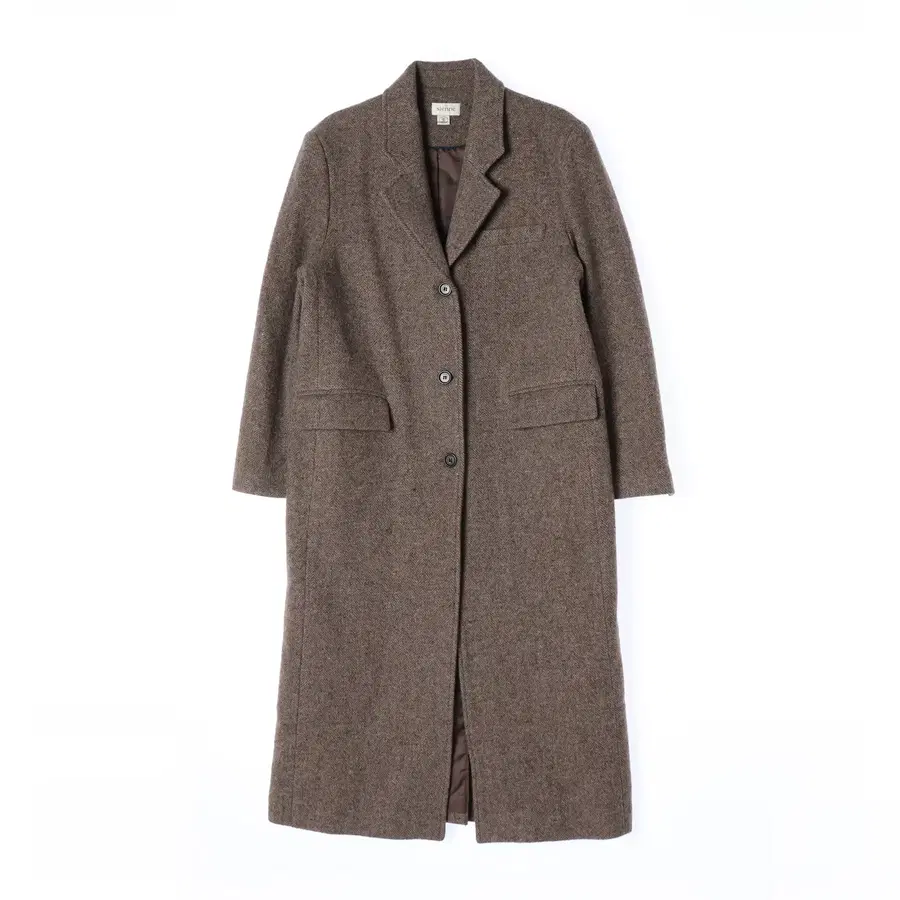 시엔느 22FW 로저 울 블렌드 코트 차콜 그레이