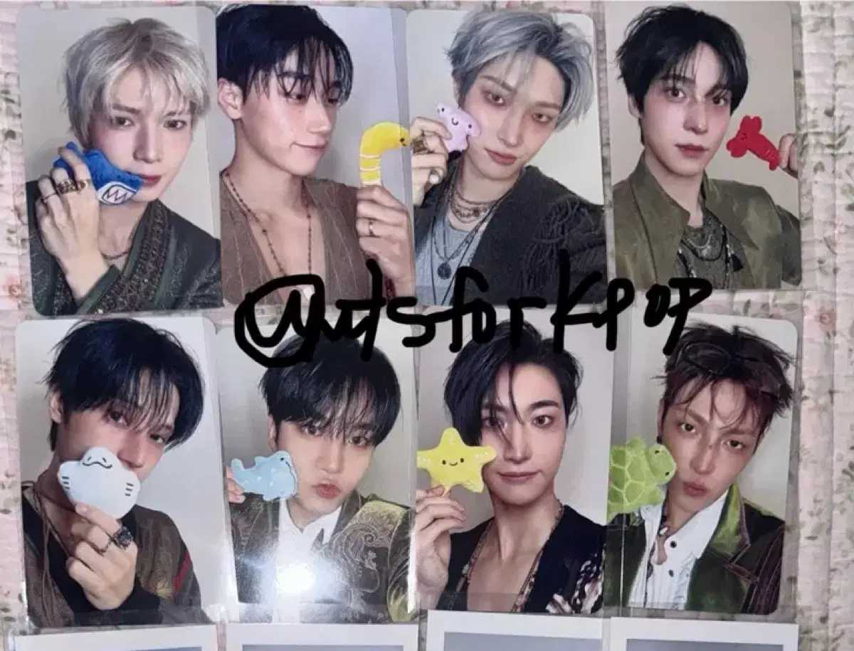 에이티즈 포카 세트 럭드 팝업 럭키드로우 골든아워 톡톡