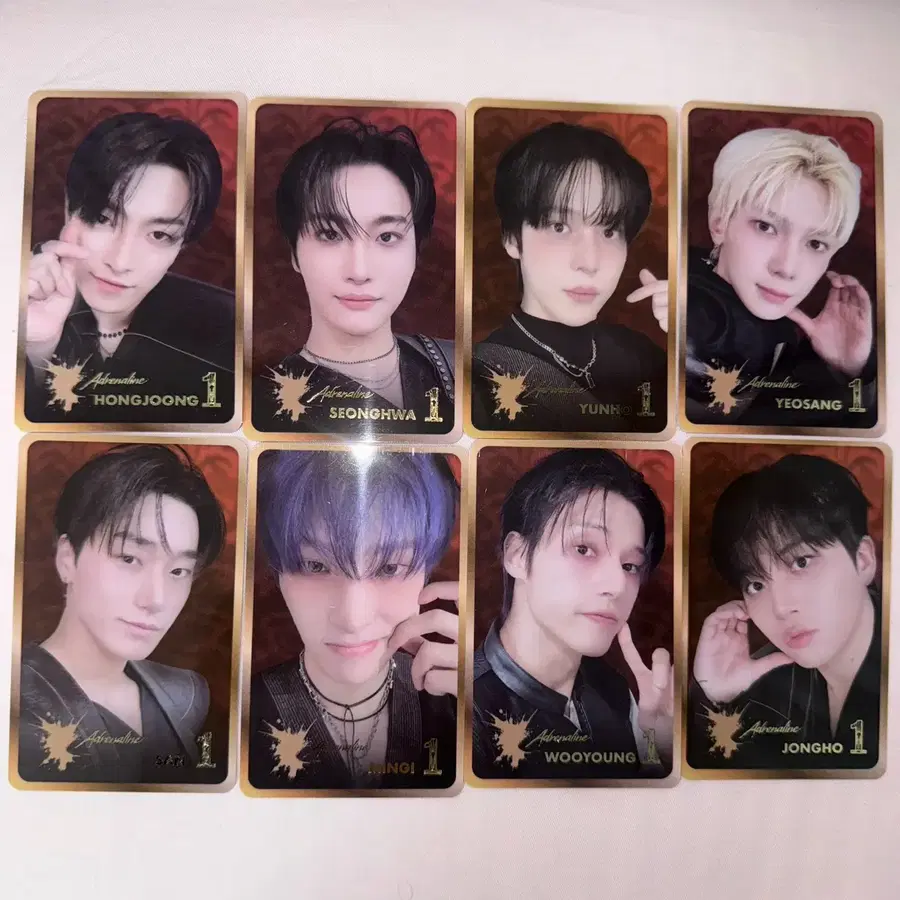 에이티즈 포카 세트 럭드 팝업 럭키드로우 골든아워 톡톡 애니티즈