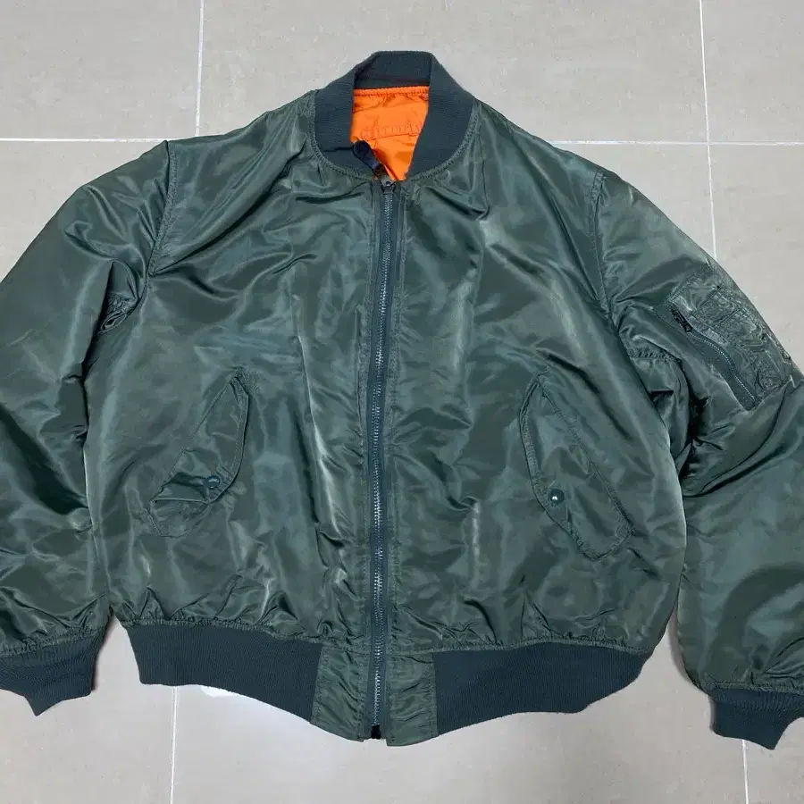 [2XL] 알파인더스트리 90s MA-1 봄버 마원 올리브