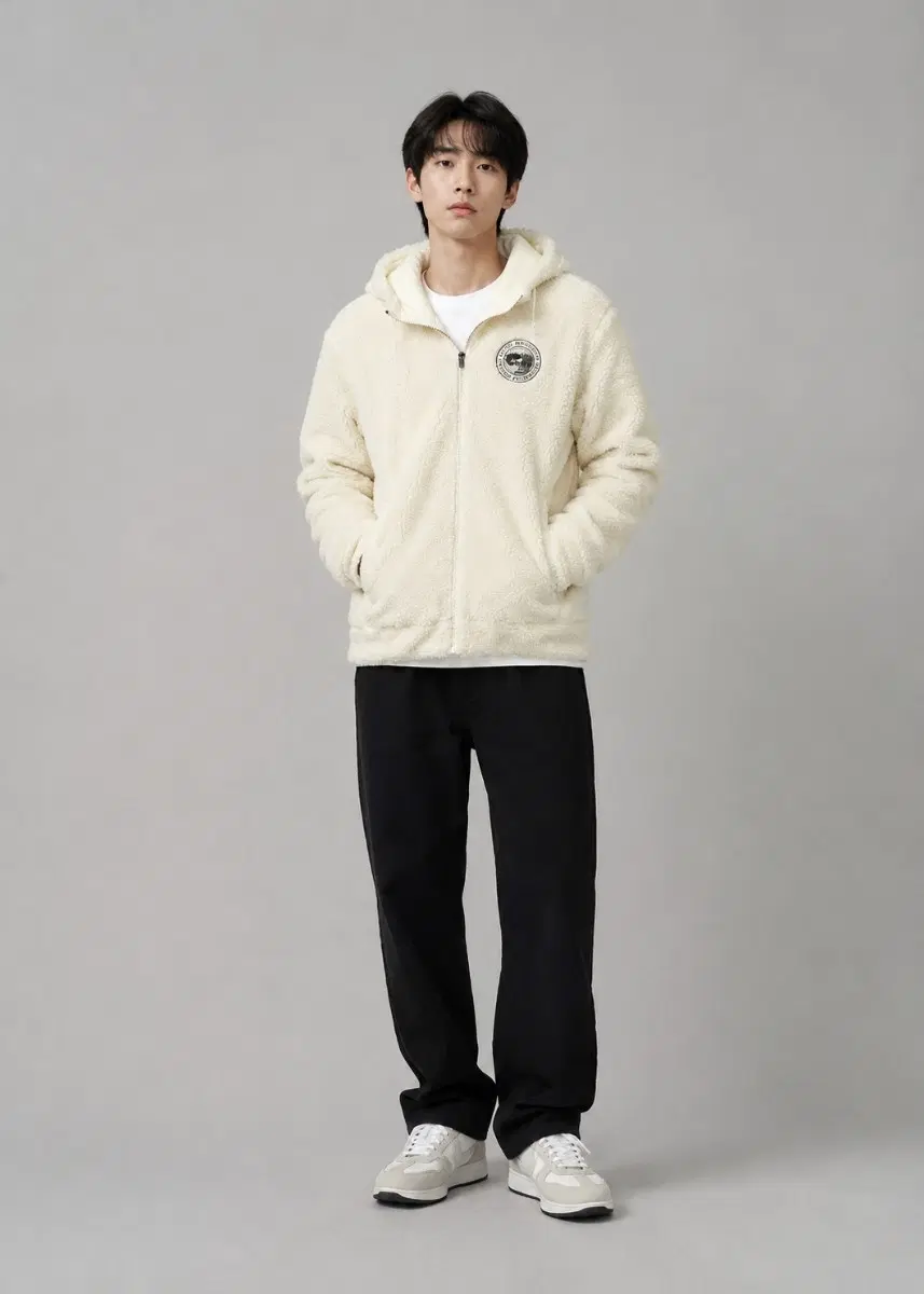 NEPA 네파/보아 플리스 후드 집업 자켓 아이보리/100/앨리스/1862