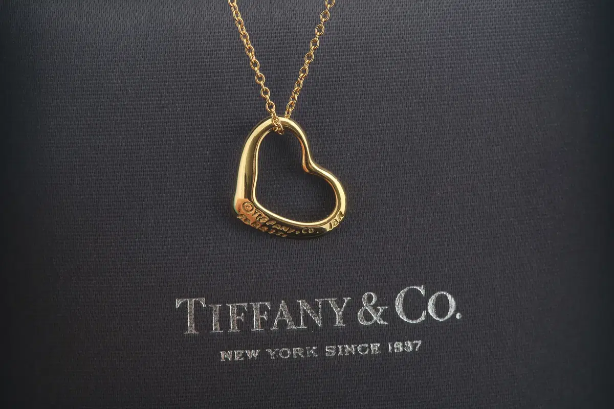 티파니 앤 코 Tiffany & Co 오픈하트 18K 골드 목걸이 팬던트 M 사이즈