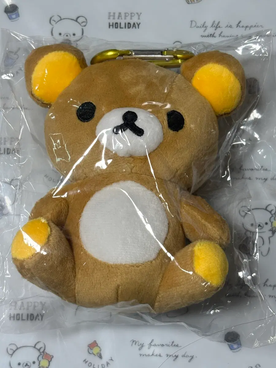 리락쿠마 카라비너 키링 인형