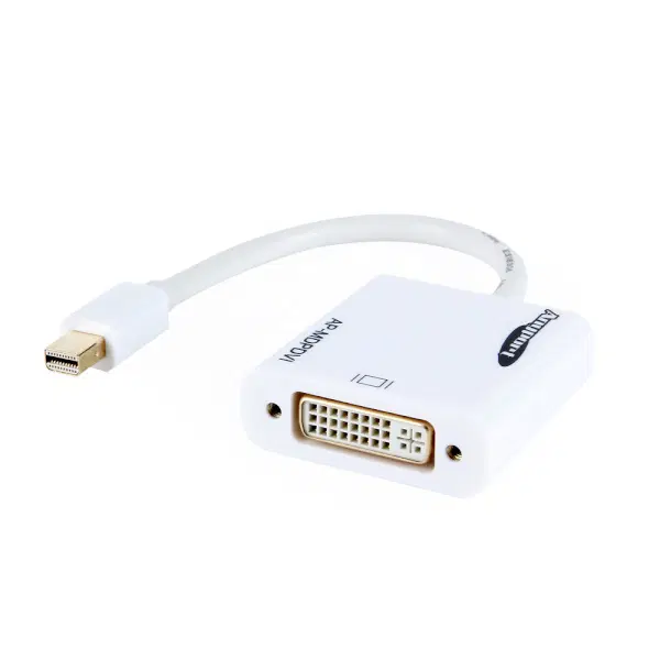 Mini DP to DVI 1080p 지원 영상 컨버터 화이트