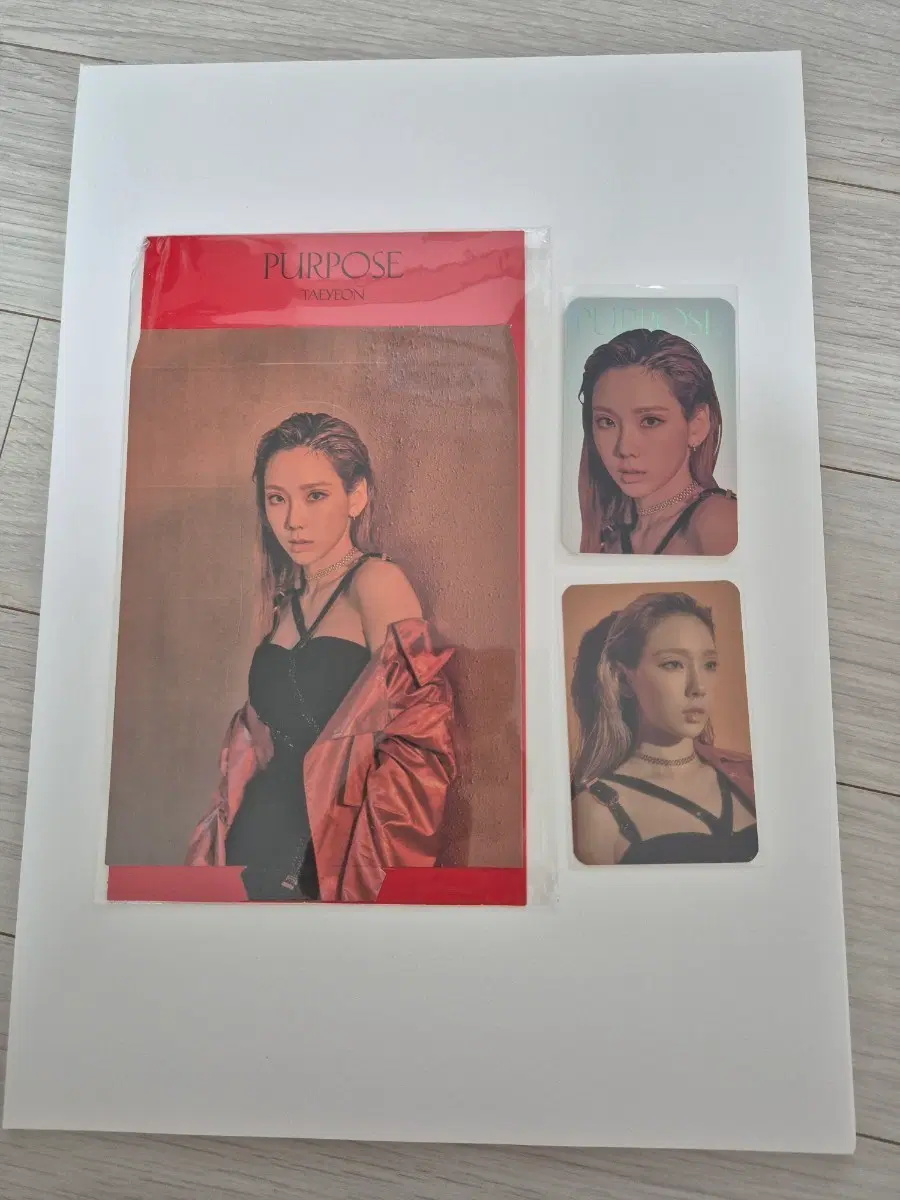 태연 Purpose 렌티큘러 포카 세트