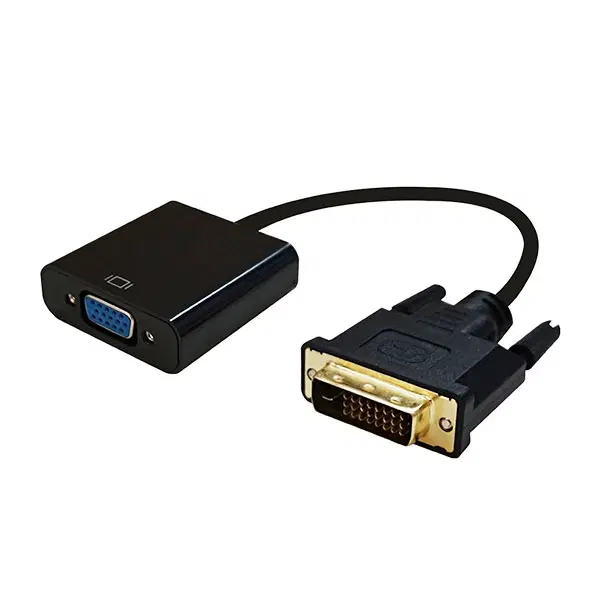 DVI-D to VGA 듀얼 영상 변환기 블랙