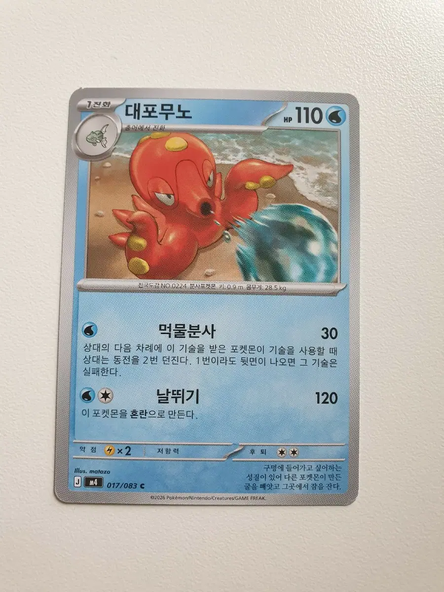 대포무노 포켓몬카드