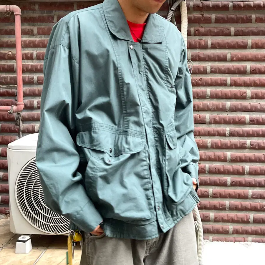 80s 코오롱 액티브 빈티지 블루종 자켓 XL