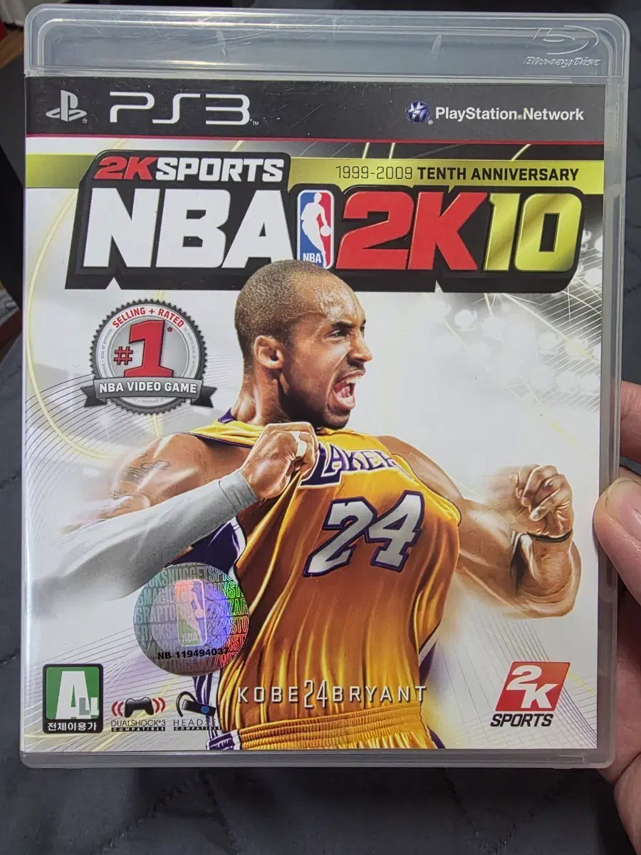 PS3 게임 타이틀 NBA 2K10 코비 브라이언트 게임