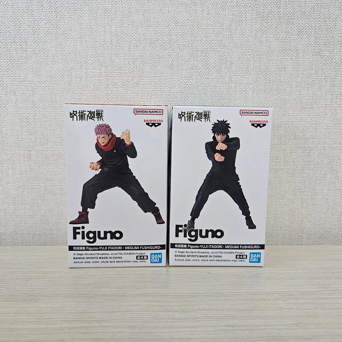 주술회전 반다이 figuno 피그노 피규어 (유지 B, 메구미 C)