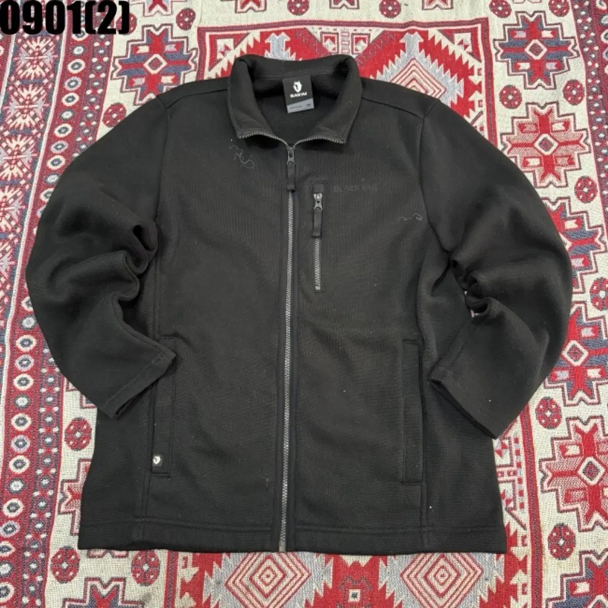 블랙야크 플리스 자켓 블랙 S 0901