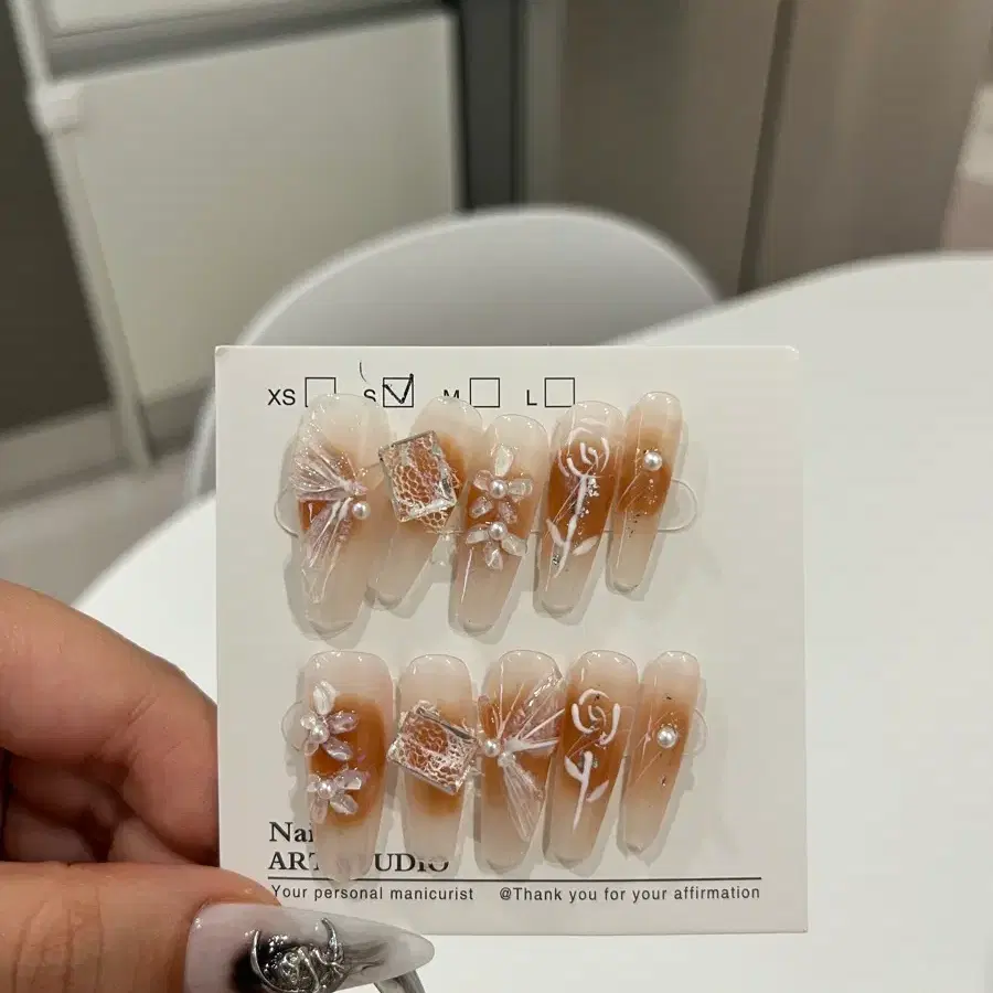 수제네일팁 s