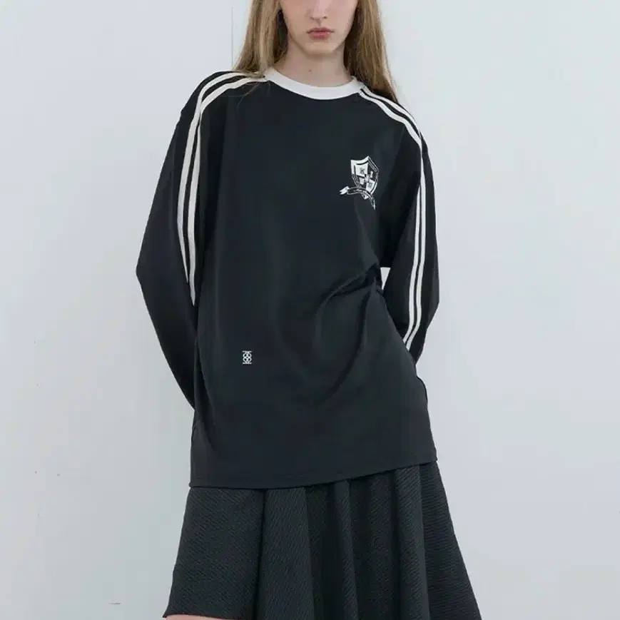 기준 Football Long Sleeve T-shirt 블랙