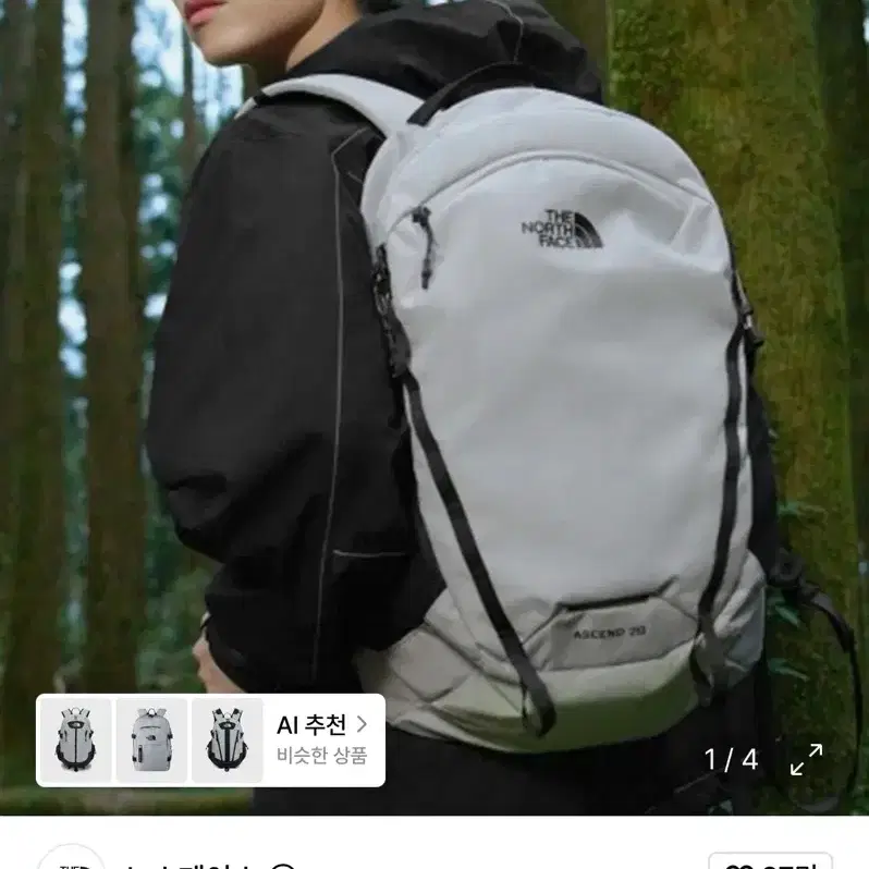 노스페이스 어센드 20 스톤그레이