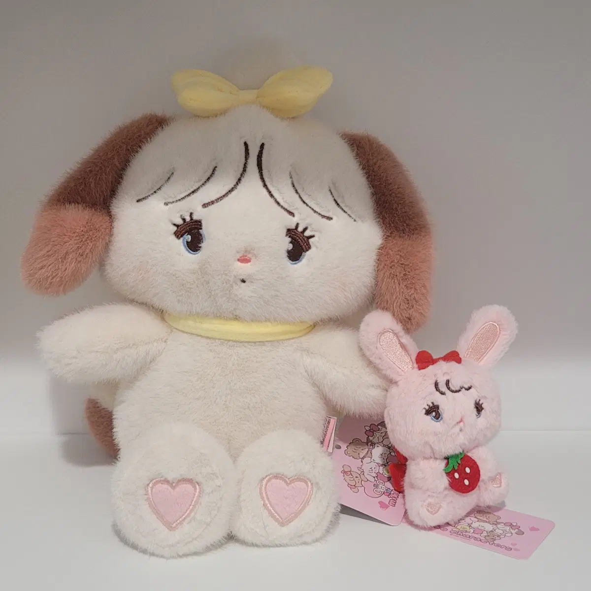 [새상품/일괄] 미코캐릭터즈 수플레 봉제 인형 + 미코캐릭터즈 캐미 키링 인형 2종