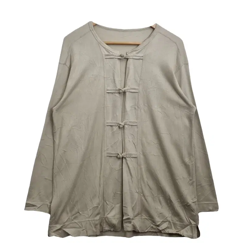 GROVE 베이지 저고리 스타일 가디건 [XL] 코튼 100%