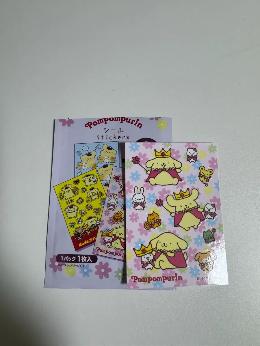 폼폼푸린 랜덤 스티커 새상품 판매중