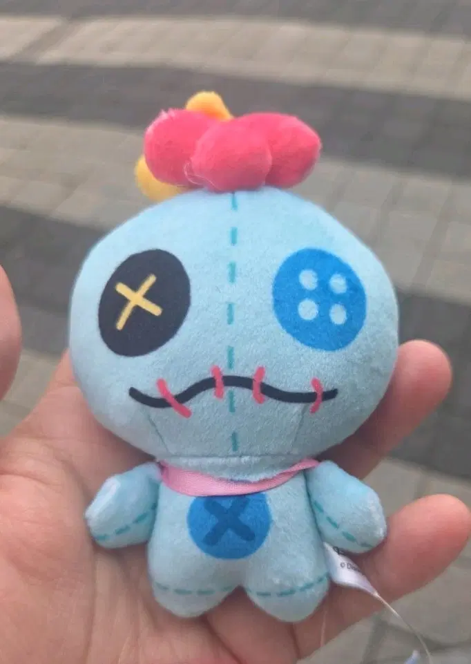 새상품:)디즈니 스티치 스크럼프 인형키링